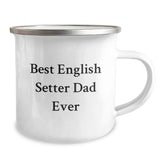 English Setter Dog Lovers Funny Birthday Unique Gifts from Dad to Best English Setter Dad Ever Friends Camping Mug - Image 2